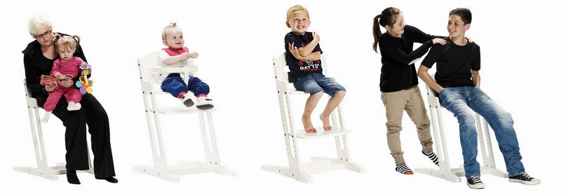 Krzesełko dla dziecka DanChair białe Baby Dan